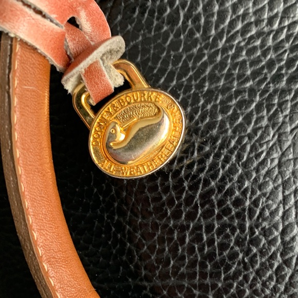 Dooney & Bourke Black and Tan Shoulder Bag - Picture 2 of 4